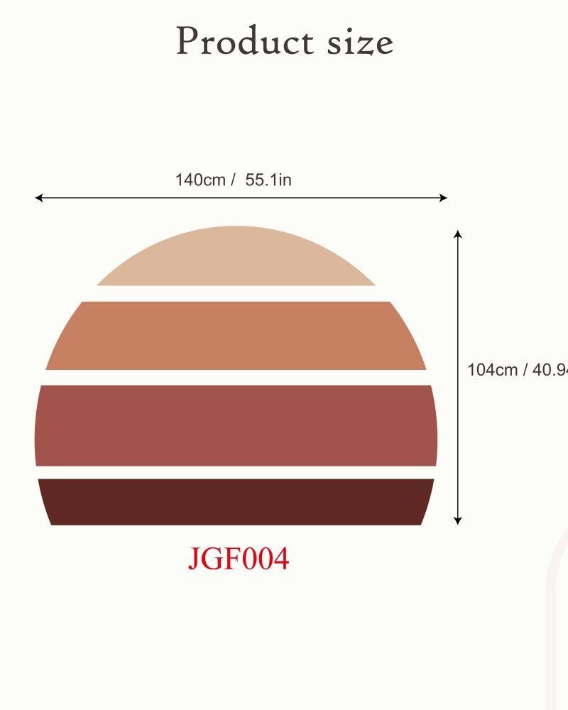 Retro Rising Sun – Desert Sand – Peel And Stick Wall Sticker, Flora Grossist, väggdekoration