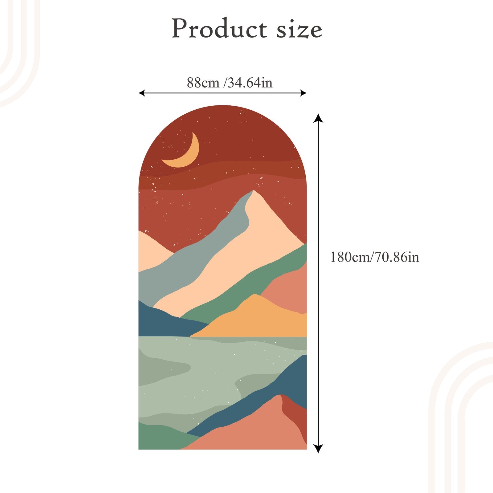 Arabian Night Art Renovering Vattentät Väggmålning, Flora Grossist, väggdekoration