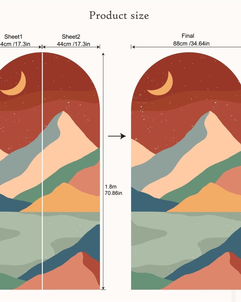 Arabian Night Art Renovering Vattentät Väggmålning, Flora Grossist, väggdekoration