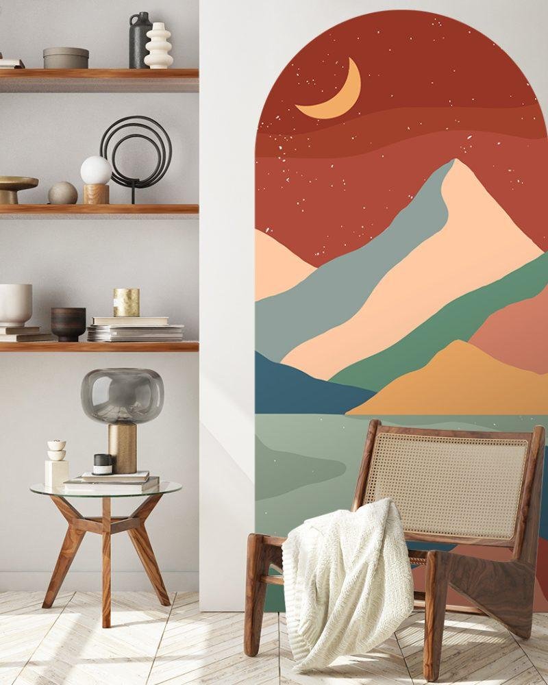 Arabian Night Art Renovering Vattentät Väggmålning, Flora Grossist, väggdekoration