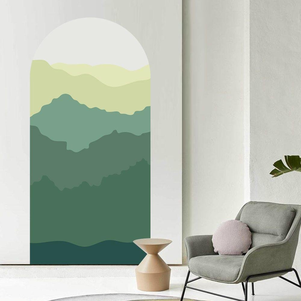 Fjällskogsbåge Dekal Sovrum Väggdekal, Flora Grossist, väggdekoration