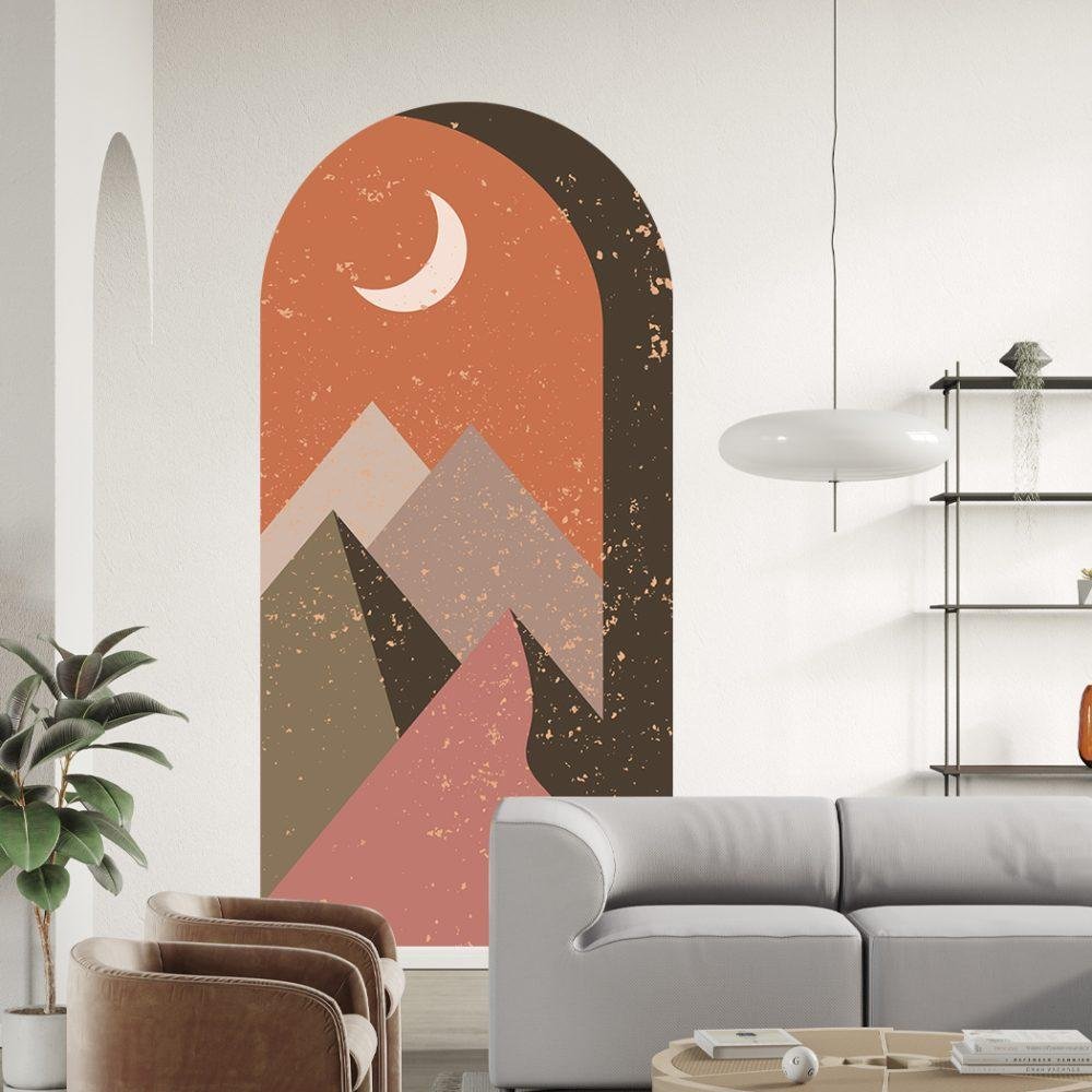 Arch Terracota Mountains Väggdekal, Flora Grossist, väggdekoration