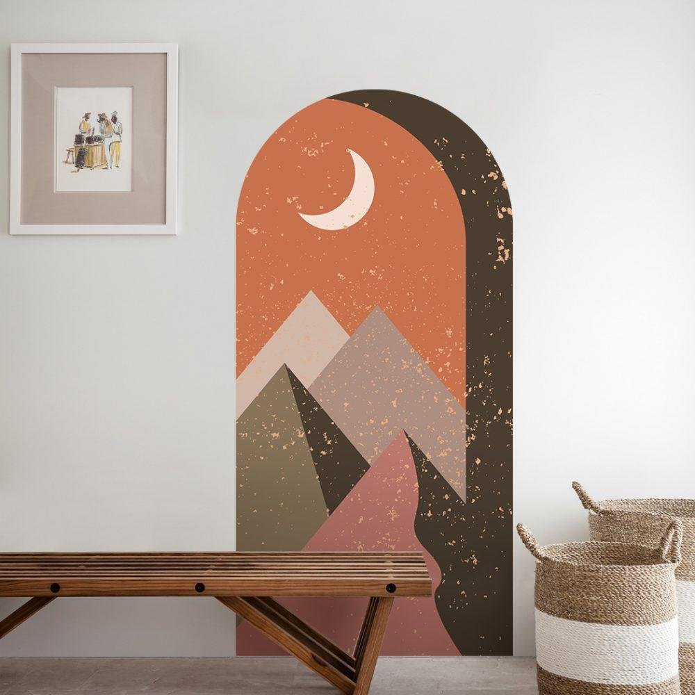 Arch Terracota Mountains Väggdekal, Flora Grossist, väggdekoration