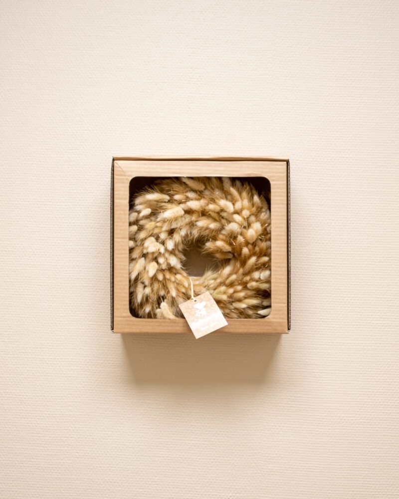 Lagurus Krans Naturell – Torkade Blommor, Flora Grossist, torkade-blommor