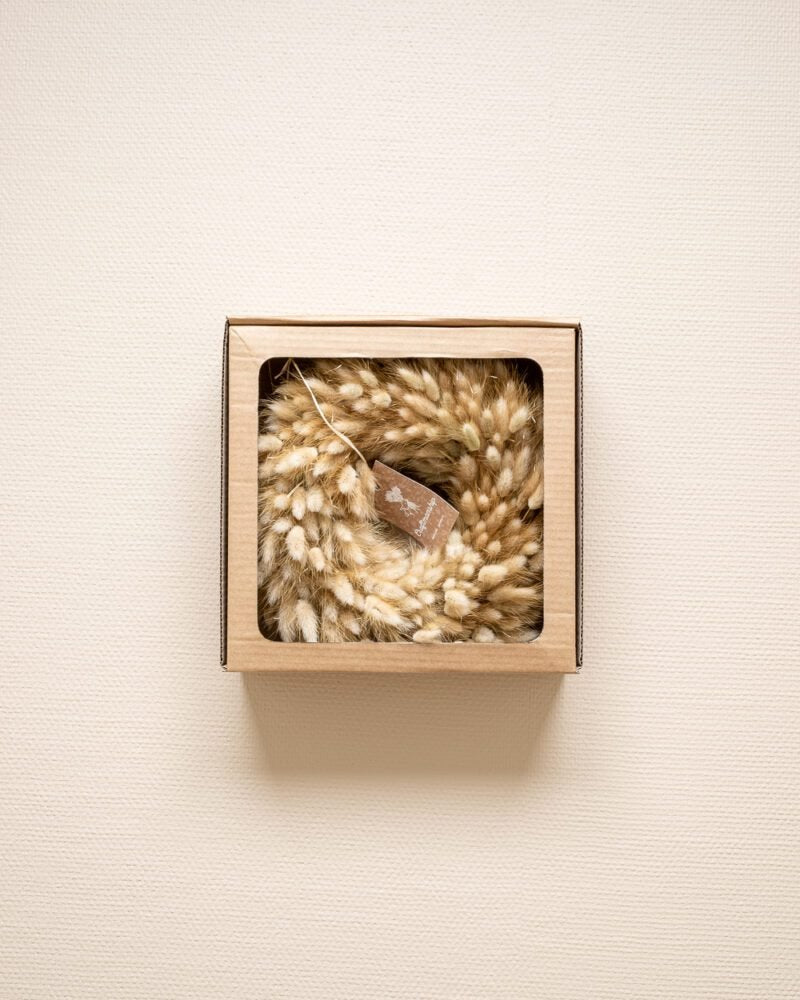 Lagurus Krans Naturell – Torkade Blommor, Flora Grossist, torkade-blommor