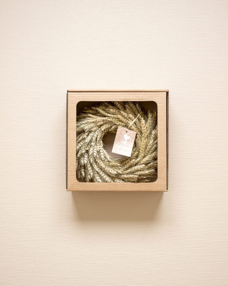 Vete Krans Naturell – Torkade Blommor, Flora Grossist, torkade-blommor