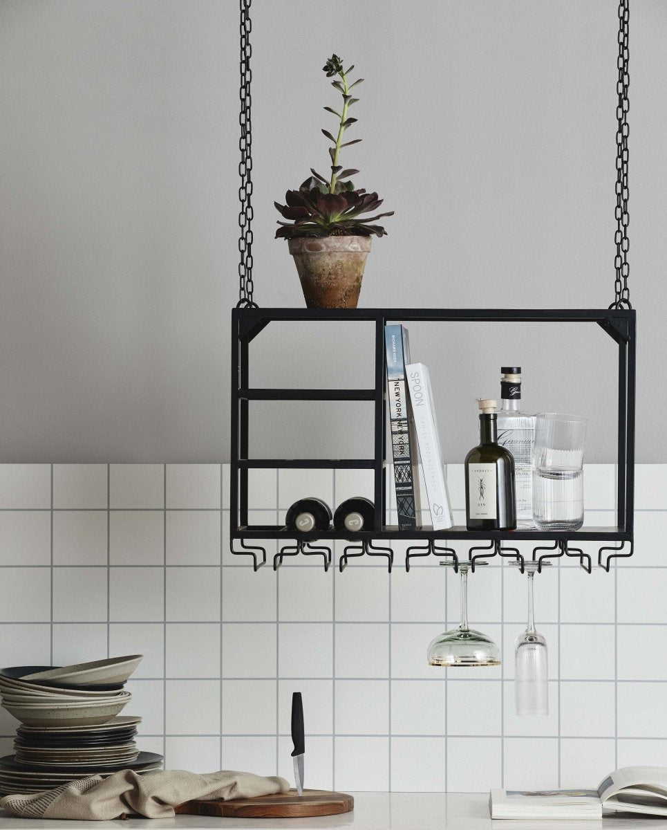 Loft Rack/shelf, S, Black, Nordal, förvaring