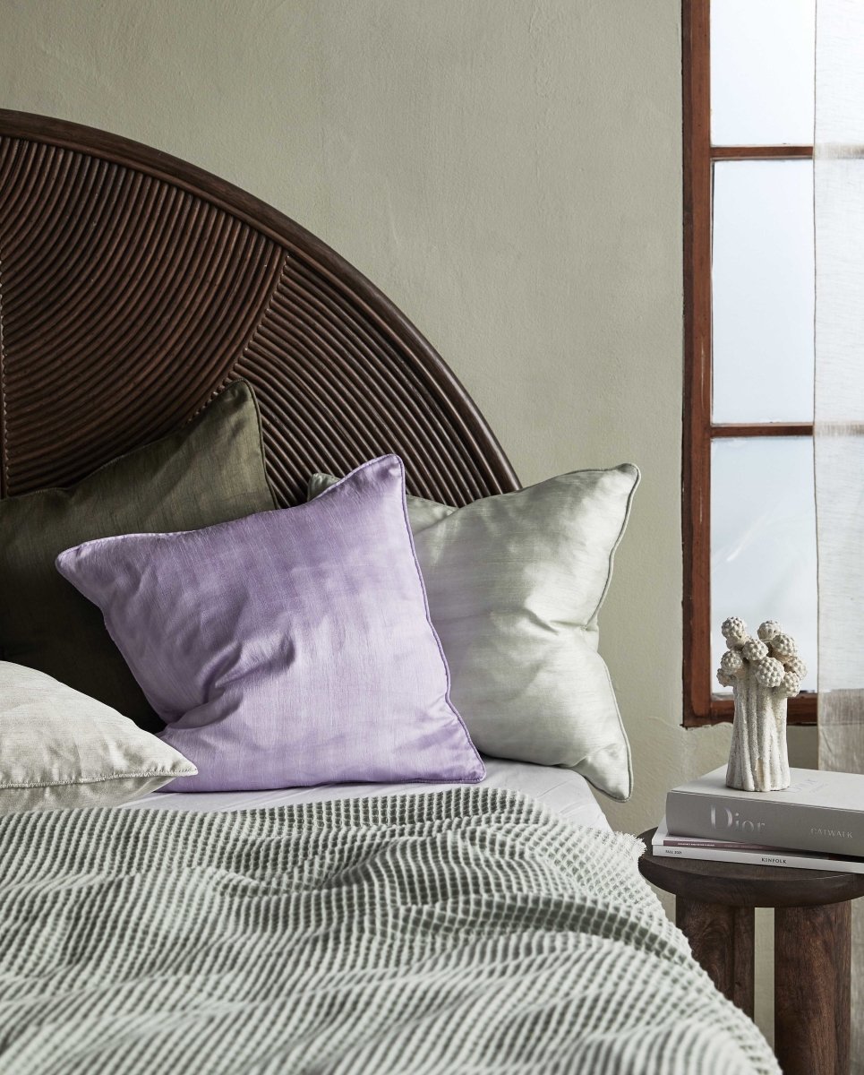 Naos Cushion Cover, Light Purple, Nordal, sovrums textilier