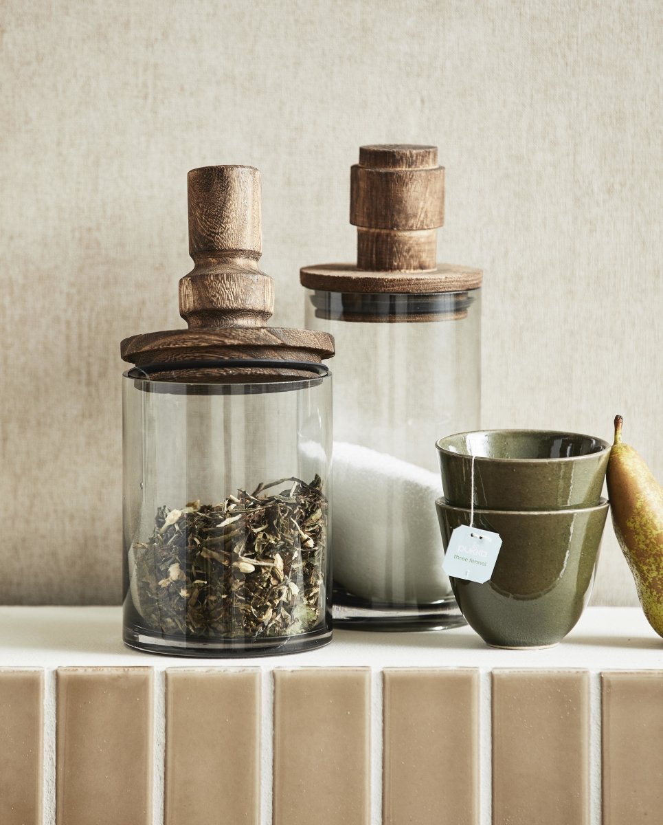 Salvie Glass Storage, Smoke, L, Nordal, förvaring