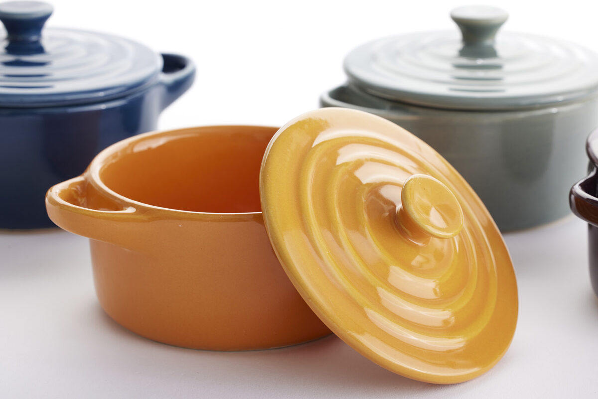 Minigrytor i Keramik – Set om 4 – Mörk Mix, House of Regalo, kök-och-heminredning