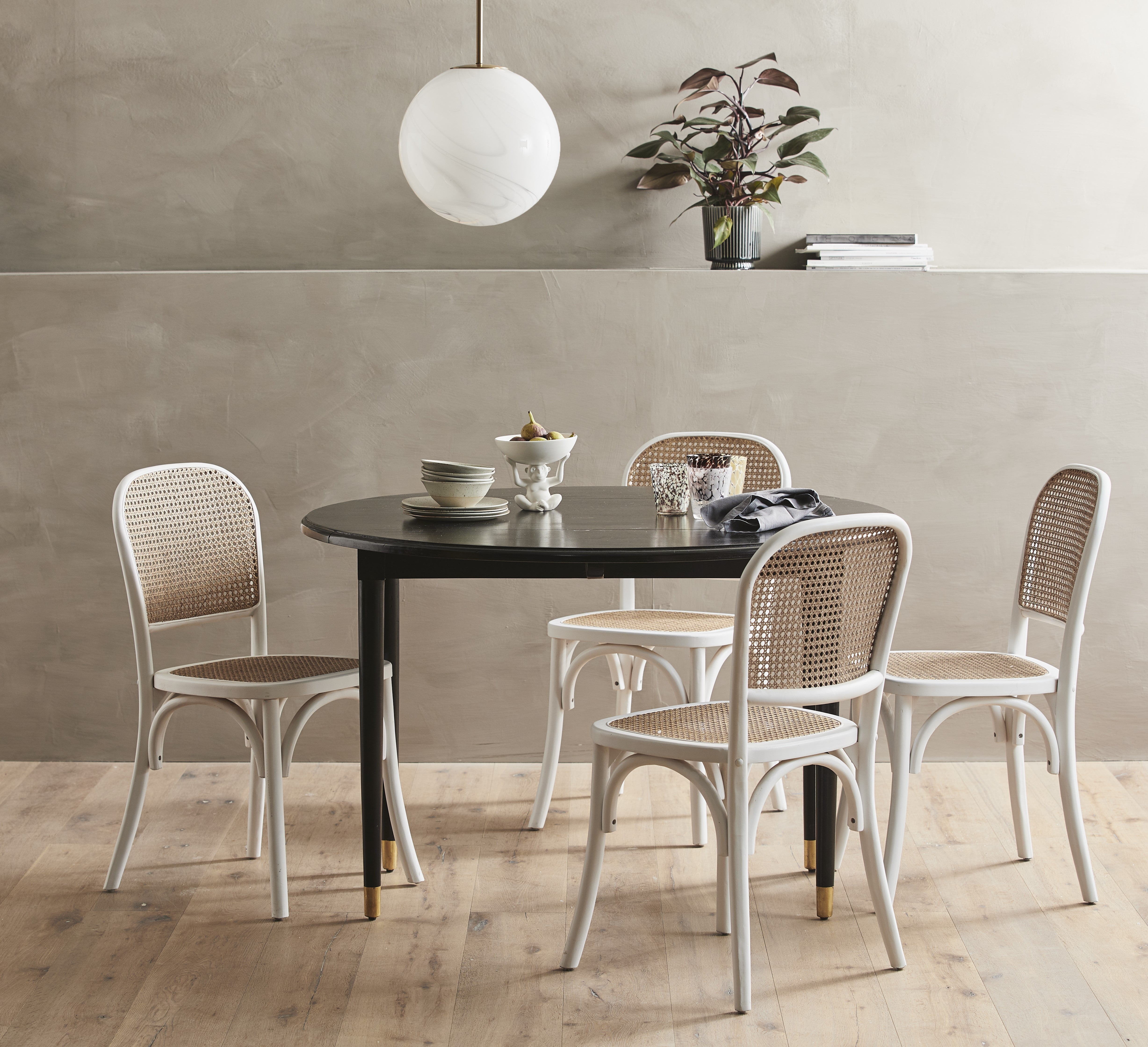 Ahr Round Table, Folding - Black Wood, Nordal, bord