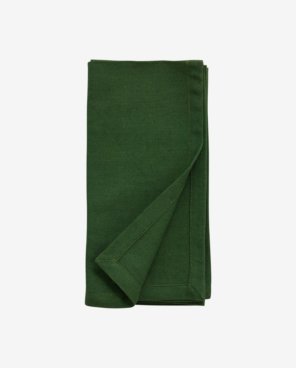 Napkin, Green, Hemmed, Nordal, sovrums textilier