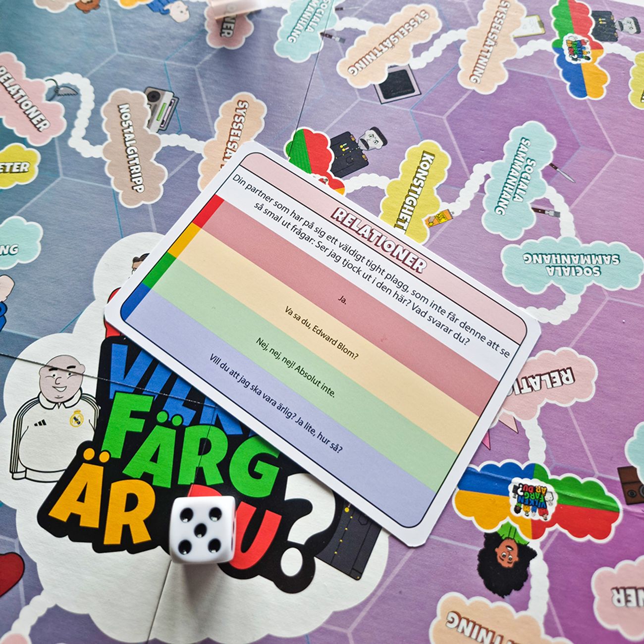 Vilken färg är du? spel, innehåll