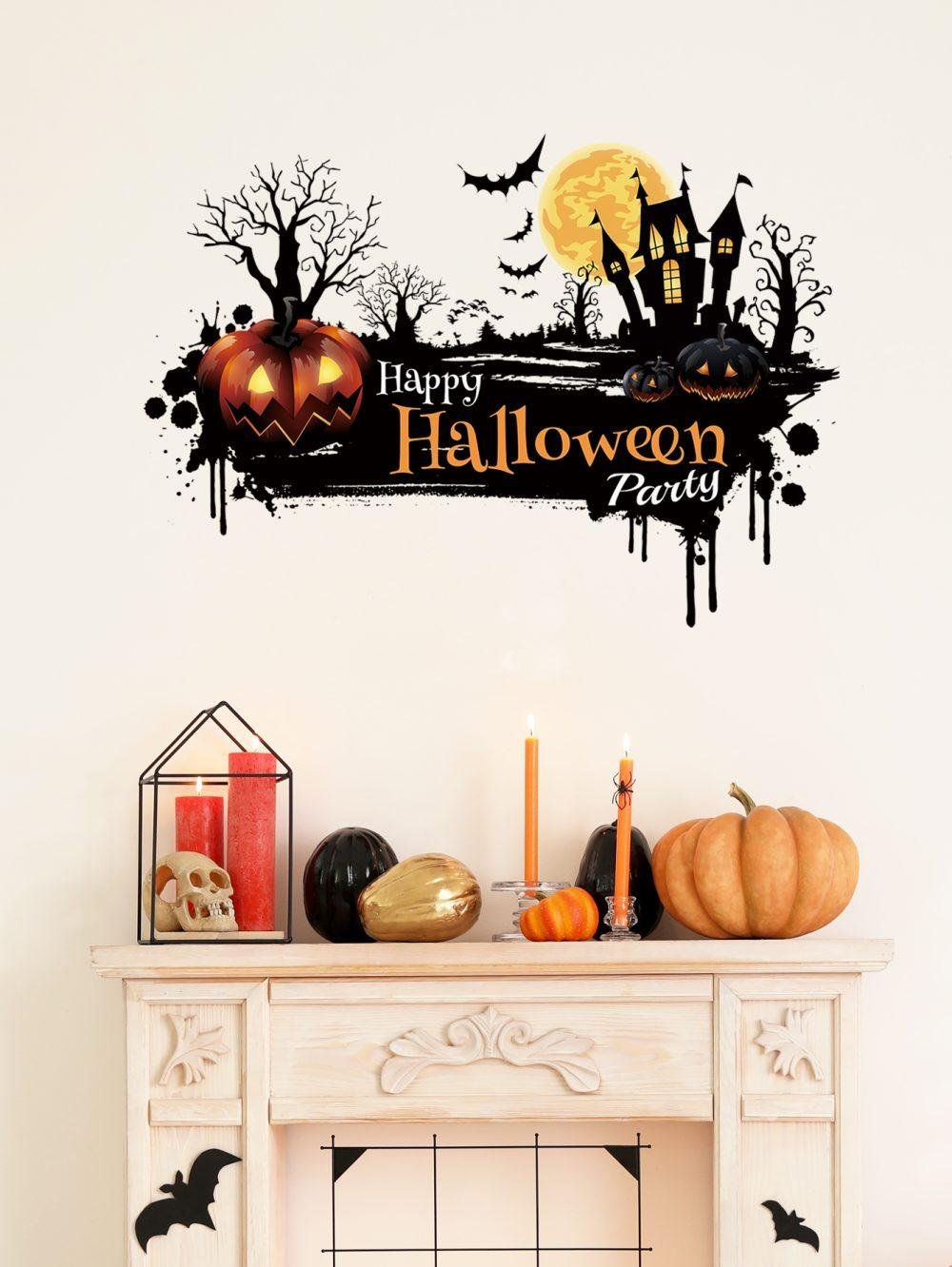 Boo Halloween Cutting Dies Ghost Witch Castle Pumpkin Church Metal Molds Diy Scrapbook Paper Craft Festival Gifts, Flora Grossist, Barnrum