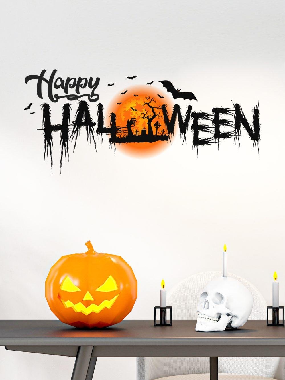 Halloween Party Poster With Horror Elements Full Moon, Flora Grossist, Barnrum