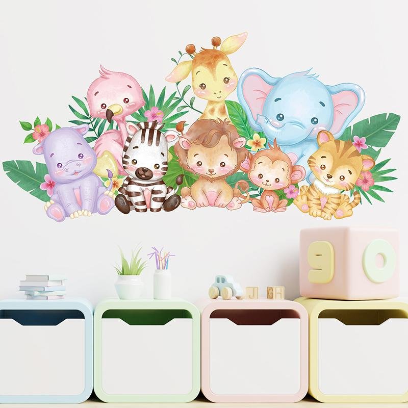 Children’s Bedroom Kindergarten Wall Decoration Stickers, Flora Grossist, Barnrum