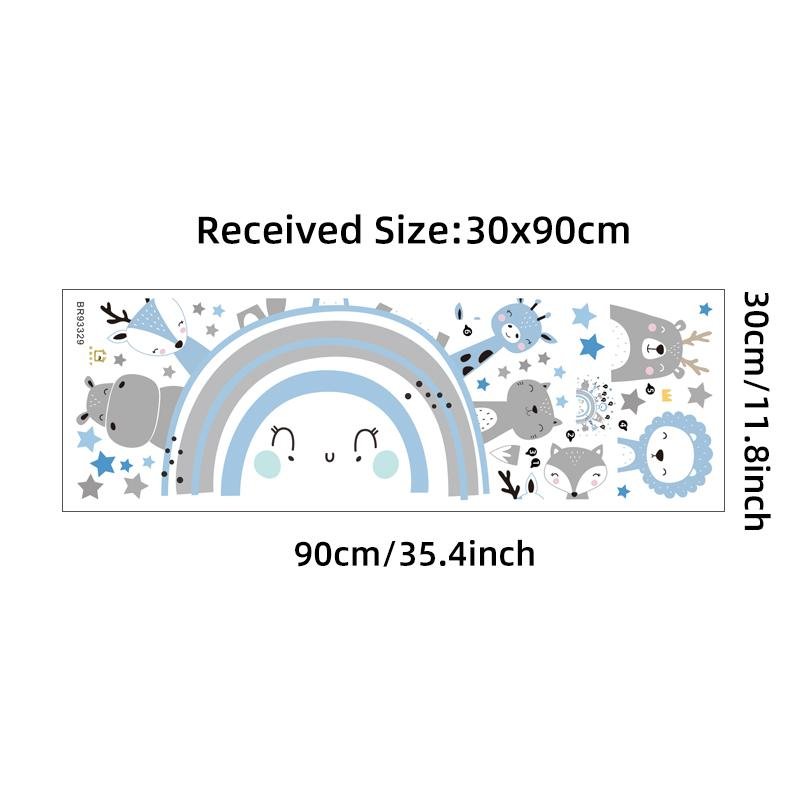 Cartoon Animal Wall Sticker For Kids Room, Flora Grossist, Barnrum