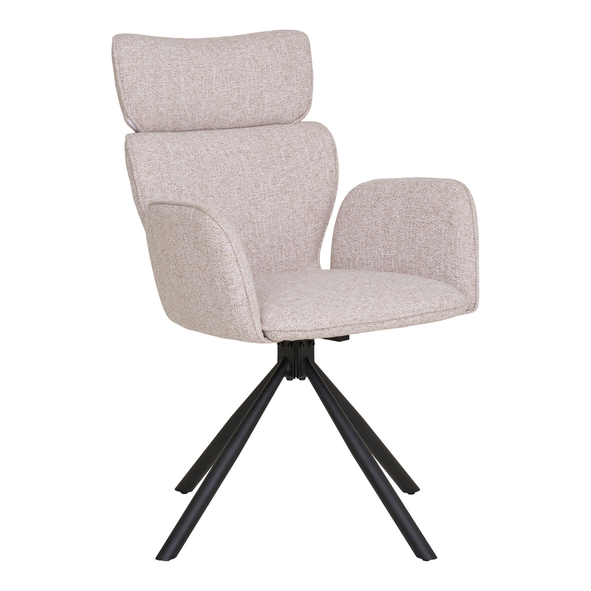 CORDOBA matstol, sand/svarta ben