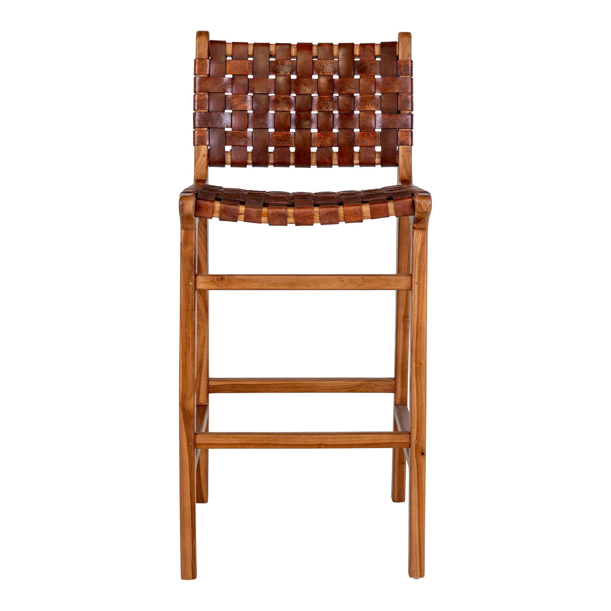 Perugia Counter Chair, brunt läder