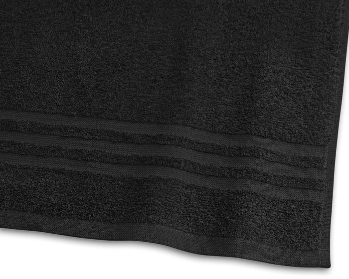 Basic Frotté 50x70 Cm Svart, Borganäs of Sweden, handdukar och badlakan