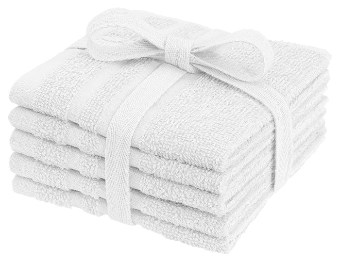 Basic Frotté Tvättlappar 25x25 Cm Vit, Borganäs of Sweden, badrum barnartiklar