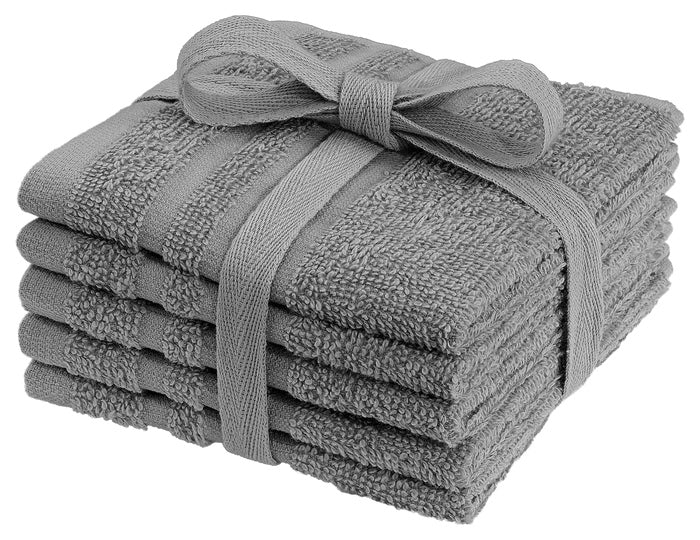 Basic Frotté Tvättlappar 25x25 Cm Grå, Borganäs of Sweden, badrum barnartiklar