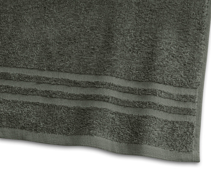 Basic Frotté 50x70 Cm Mörkgrön, Borganäs of Sweden, handdukar och badlakan