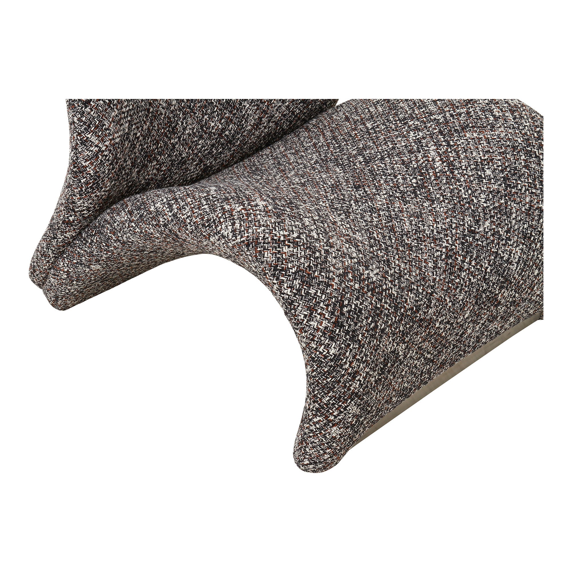 SOFIA Loungefåtölj, mörkbrun mix