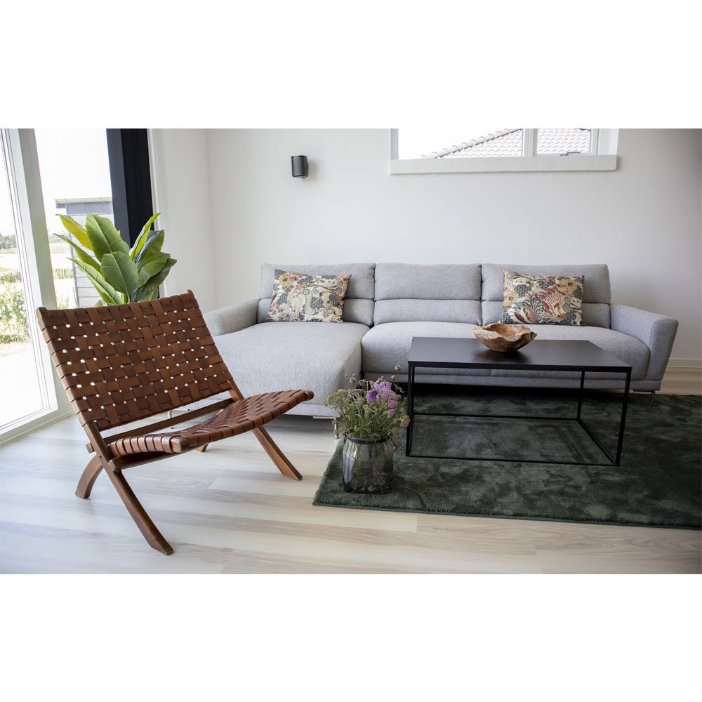 PERUGIA Hopfällbar stol, brun