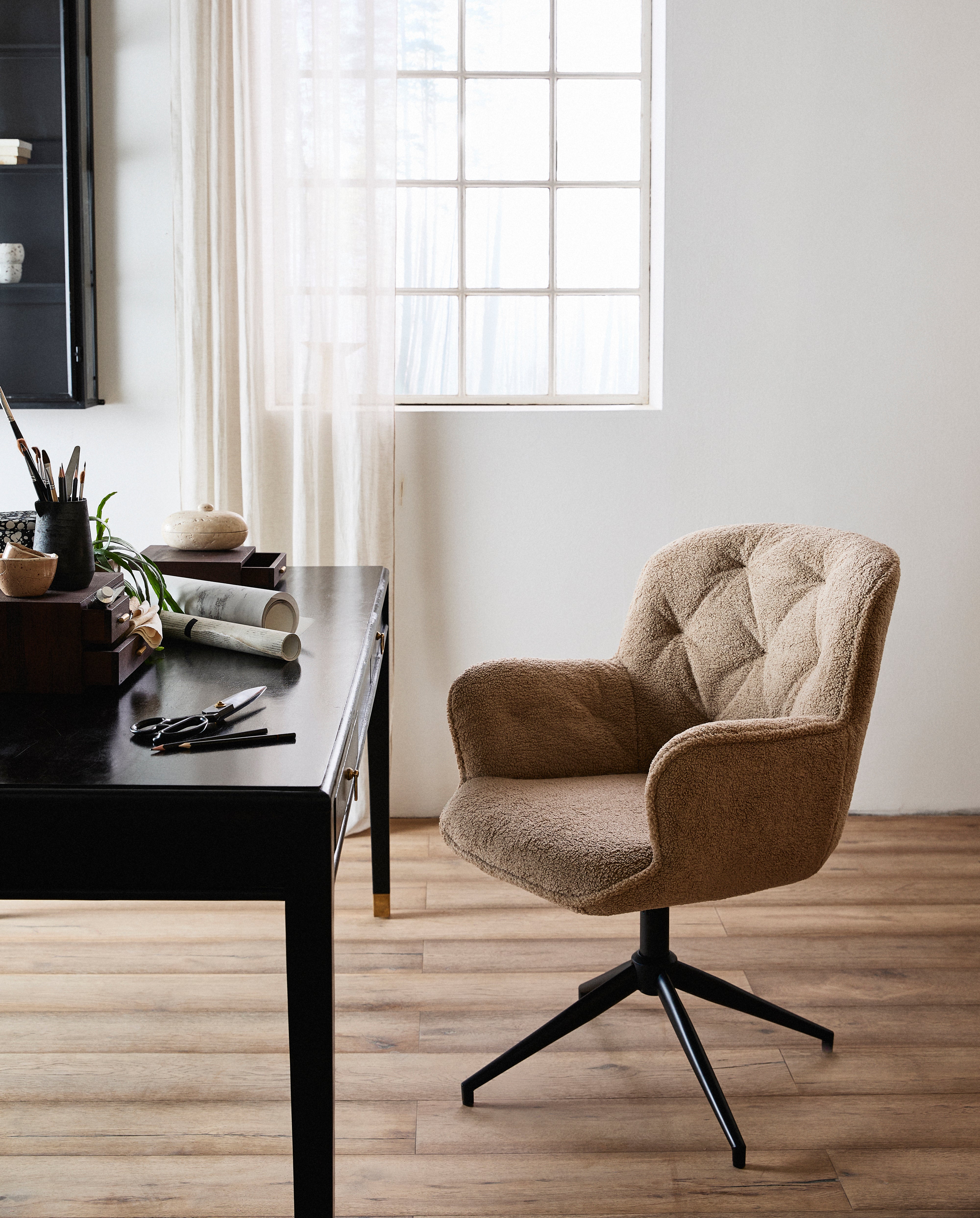 Lea Office Chair - Beige, Nordal, stolar