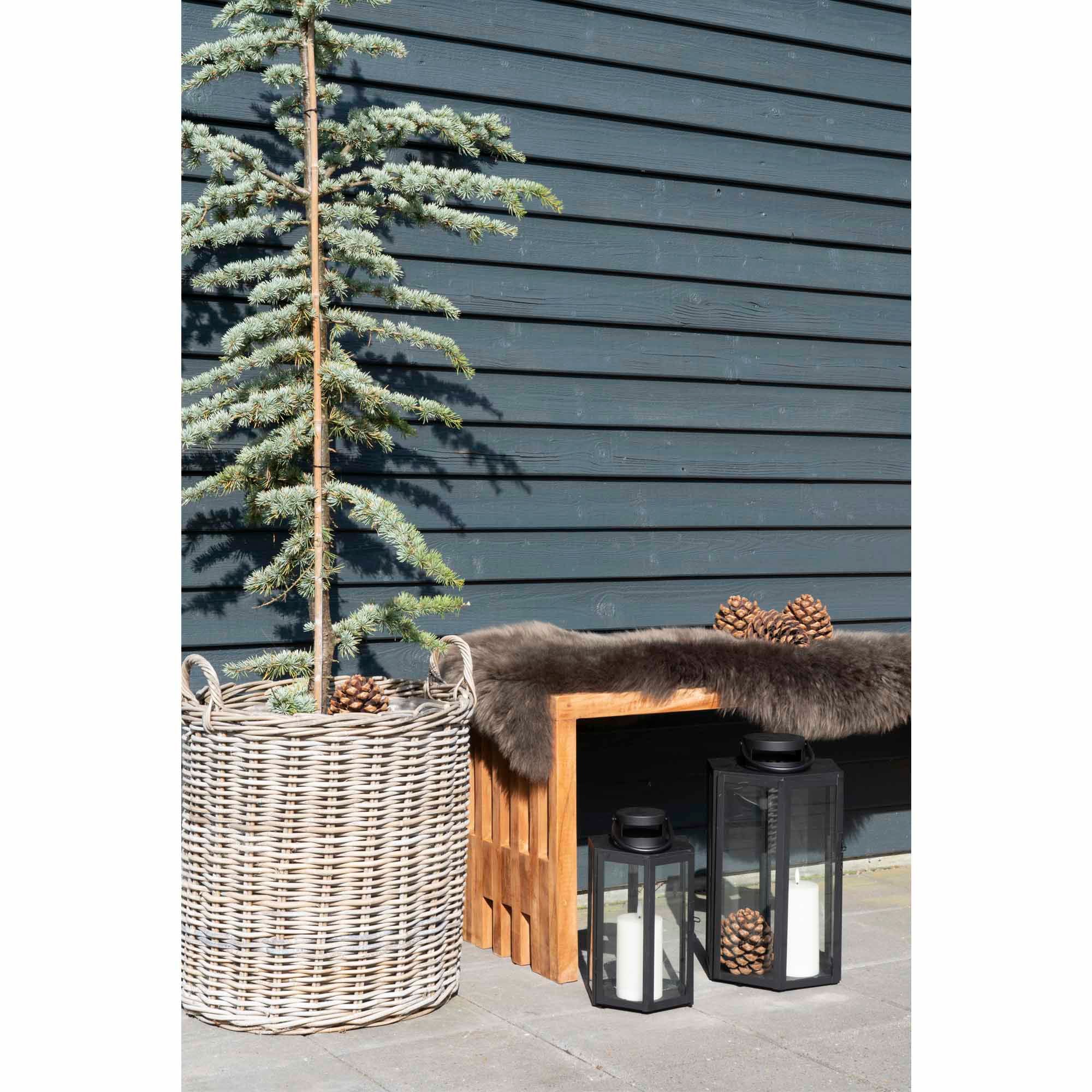 Benidorm-bänk, teak, natur