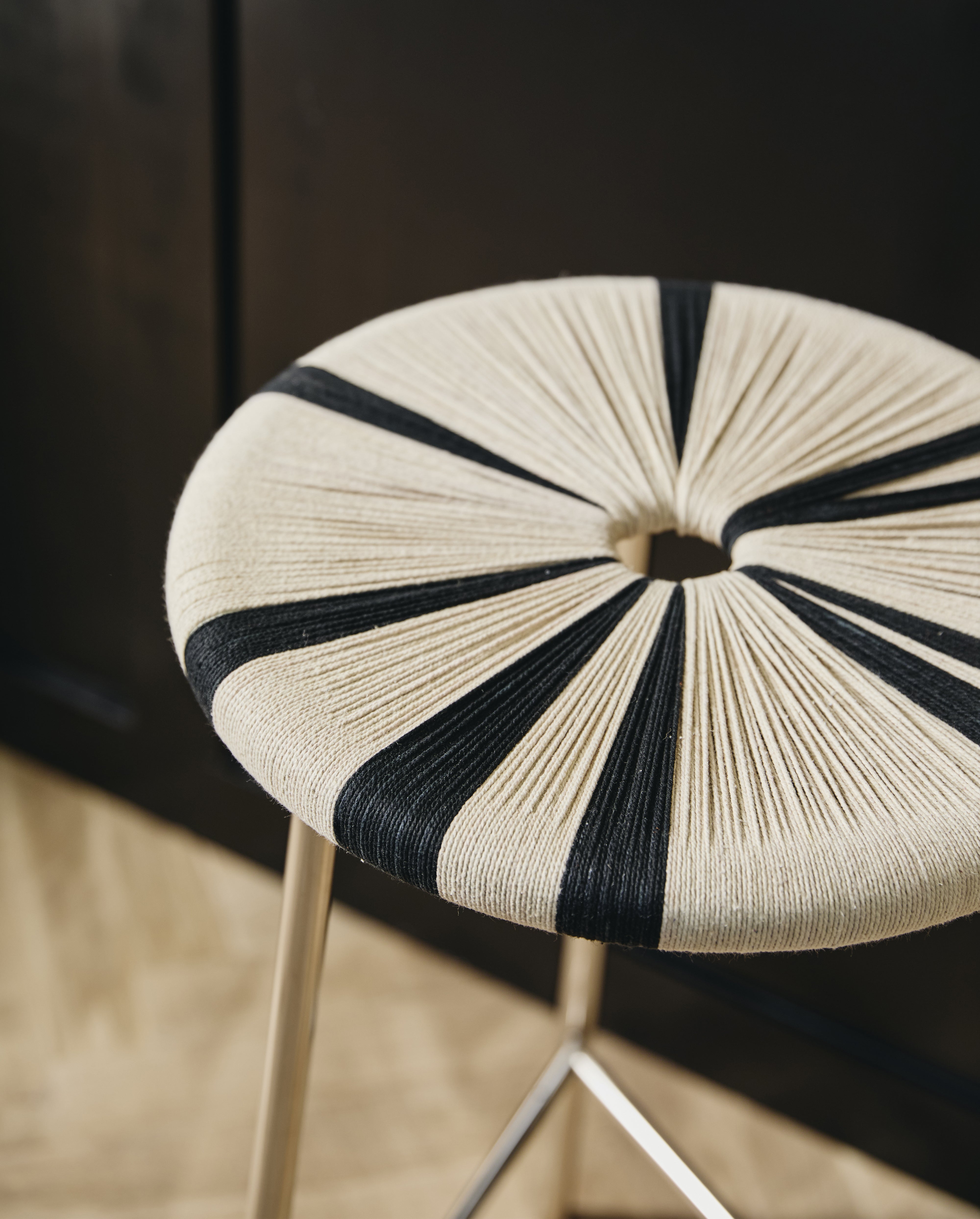 Morice Stool, High - Black/ivory, Nordal, bänkar & pallar