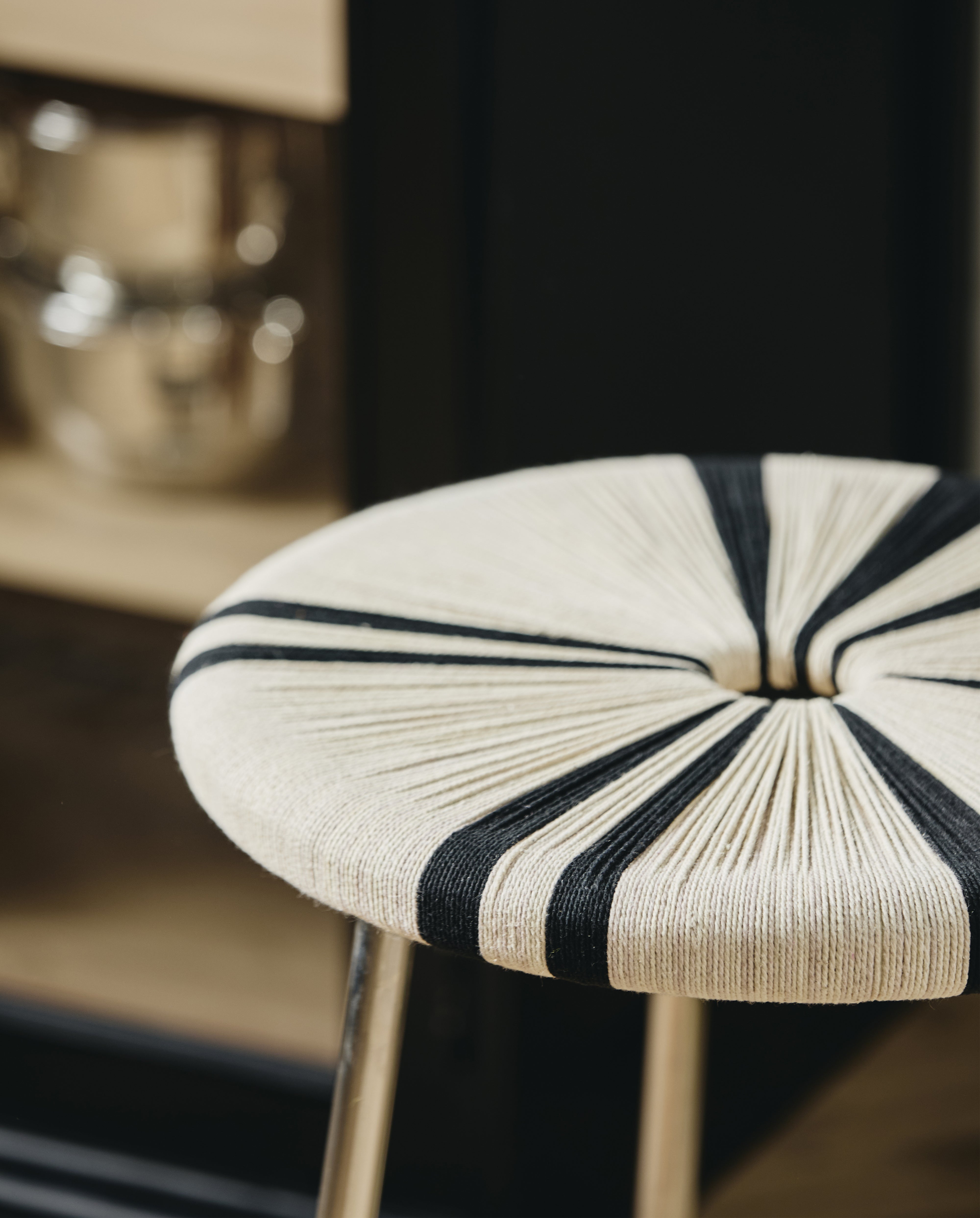 Morice Stool, High - Black/ivory, Nordal, bänkar & pallar