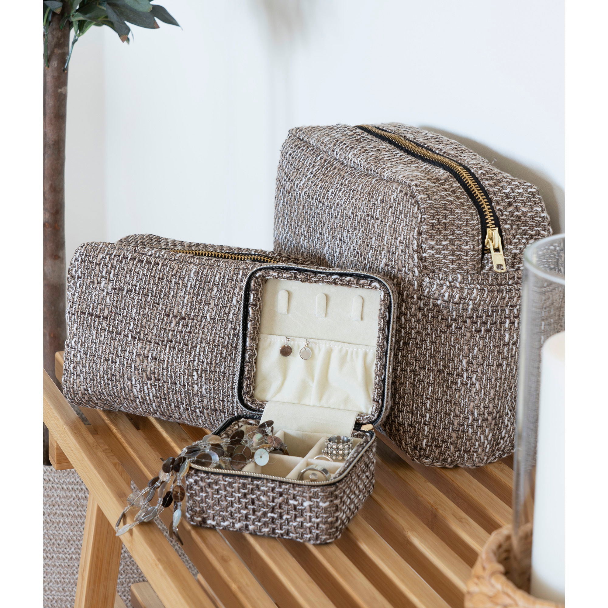 Marrakech Smyckeskrin, brun mix