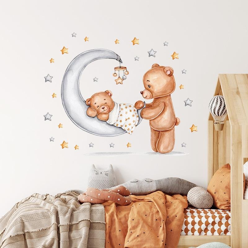Baby Room Stickers Girl Or Boy Wall Stickers Cute Pet Stickers, Flora Grossist, Barnrum