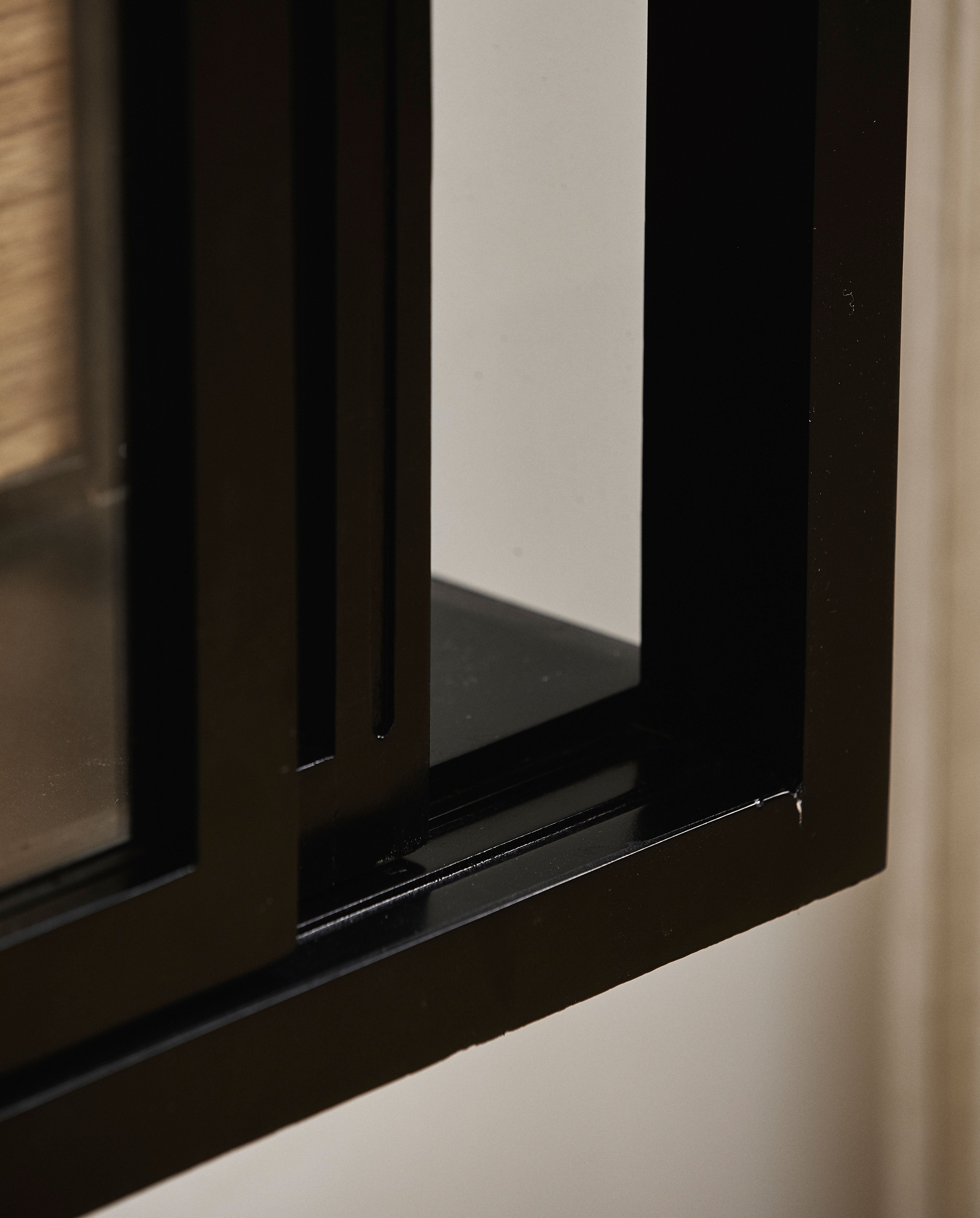 Bei Wall Cabinet, Sliding Doors, Black, Nordal, vägghyllor & väggskåp