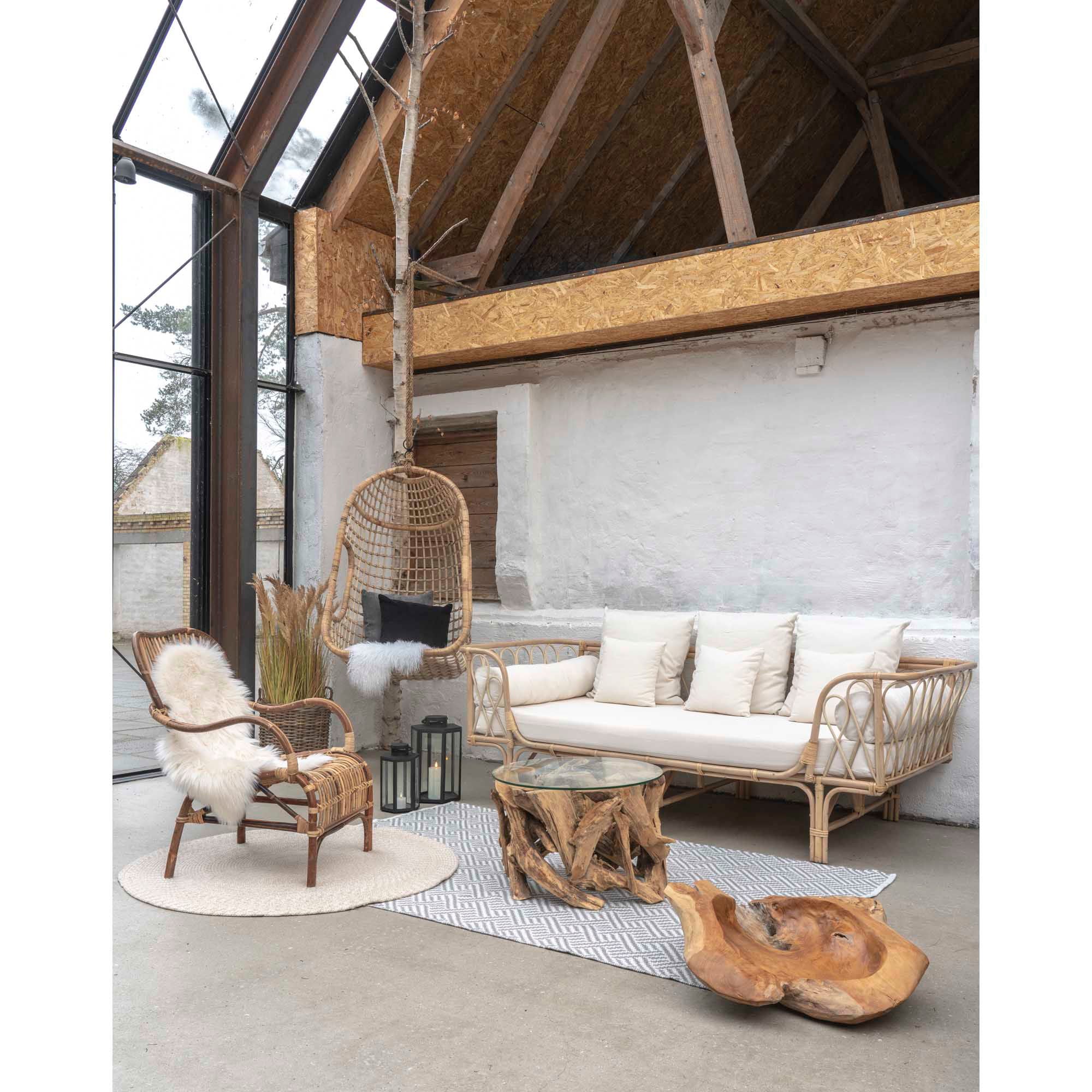 Grand Canyon soffbord, glas/naturben