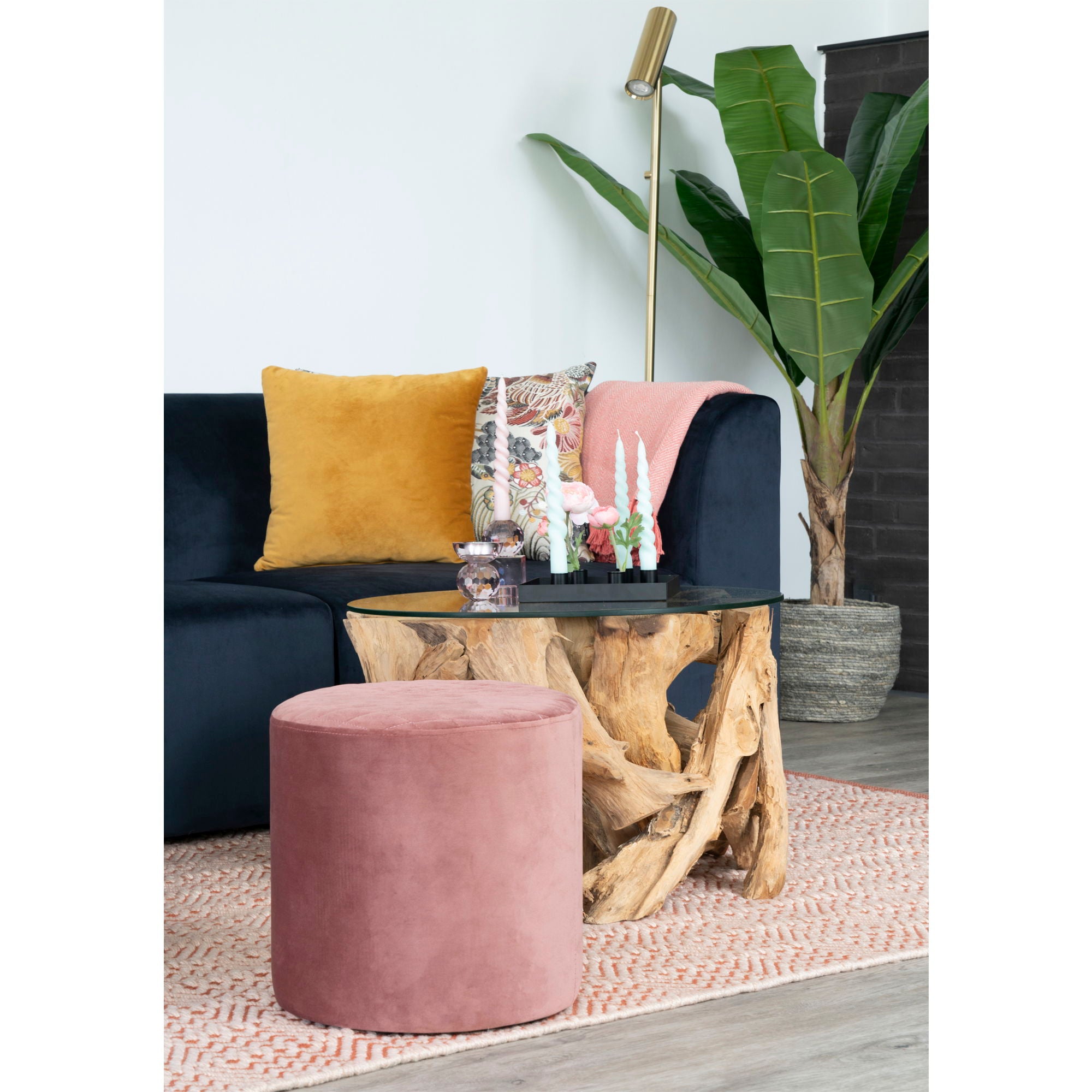 Grand Canyon soffbord, glas/naturben