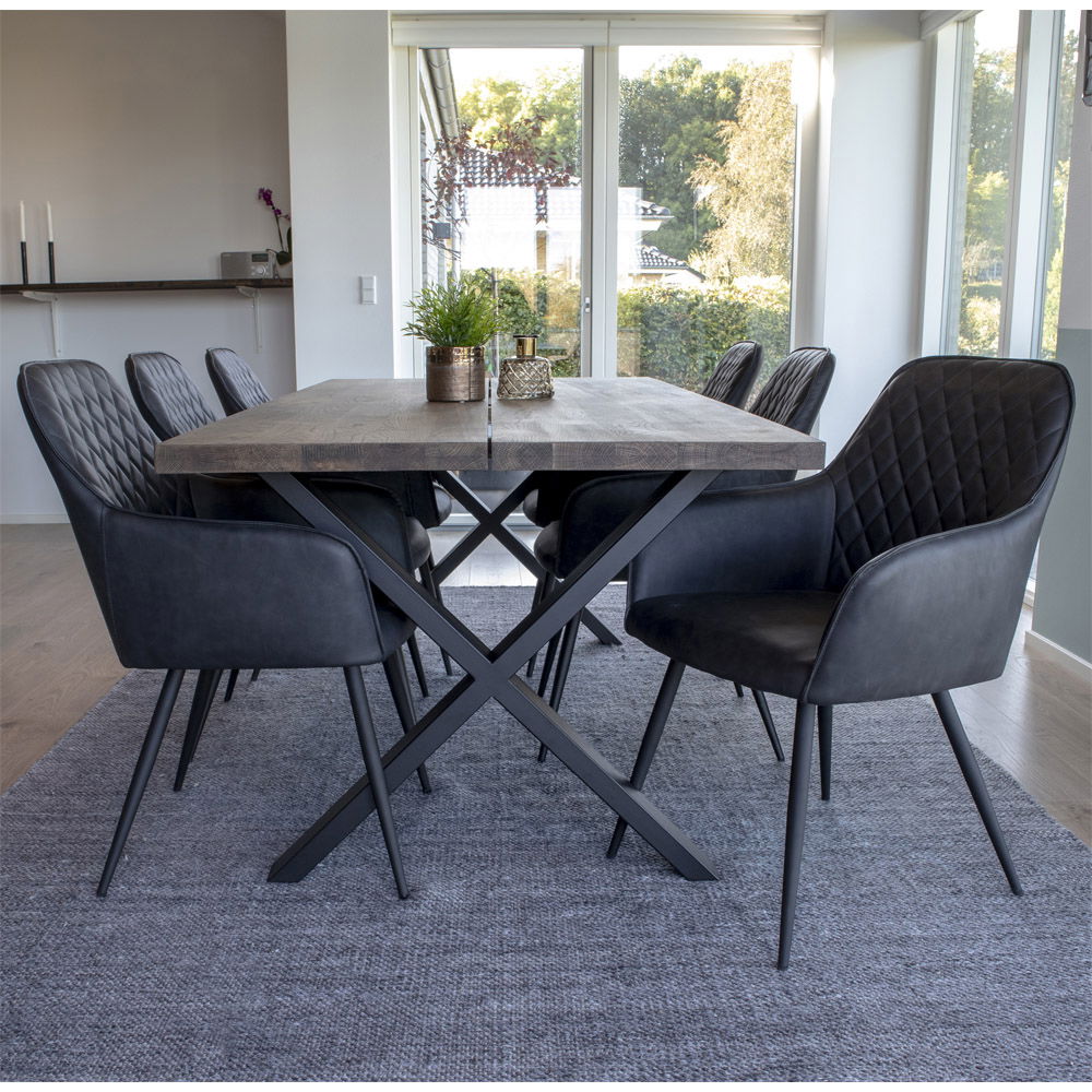 MONTPELLIER matbord, rökt ek