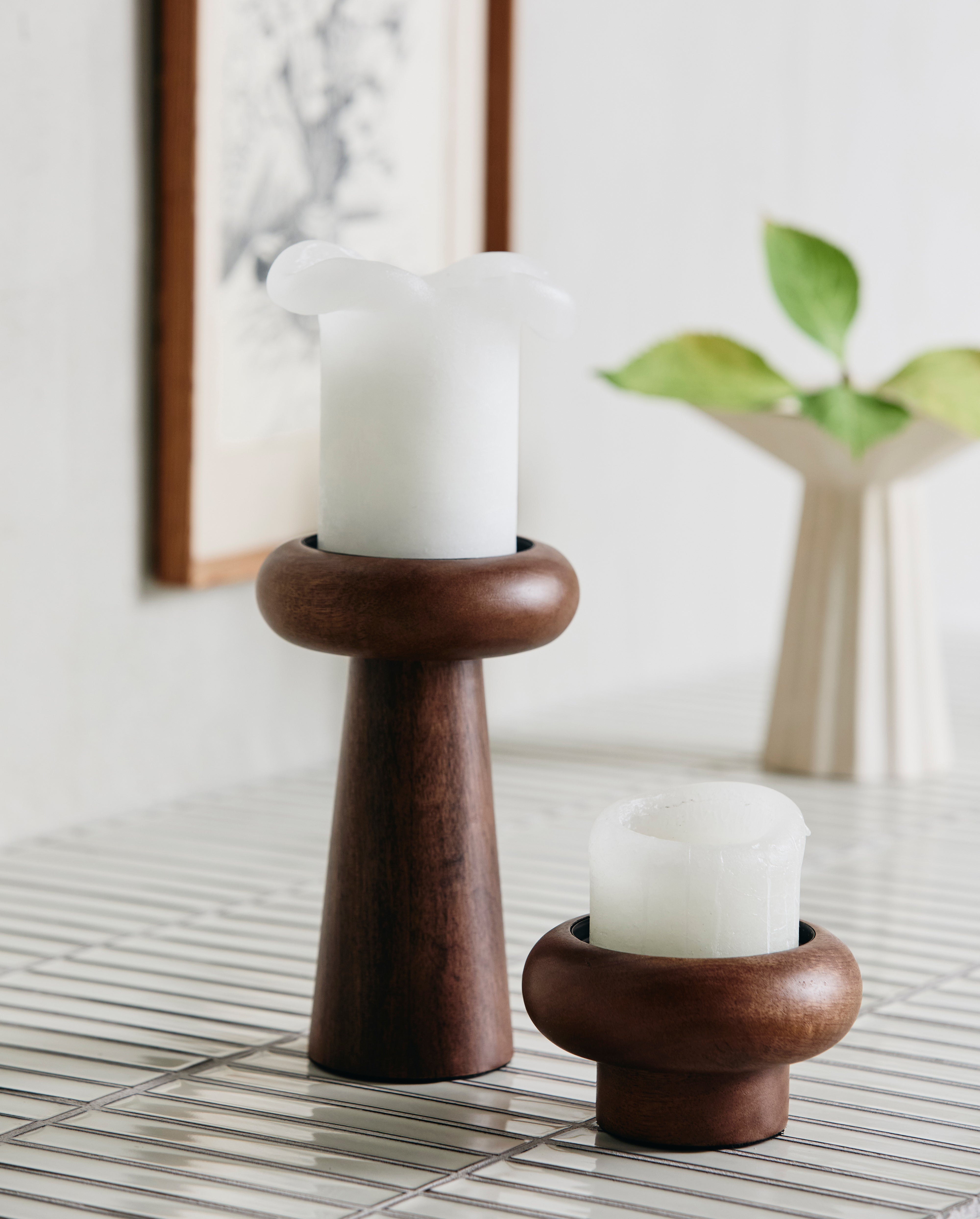 Bawe Candle Holder, L - Nature, Nordal, ljus & ljuslyktor