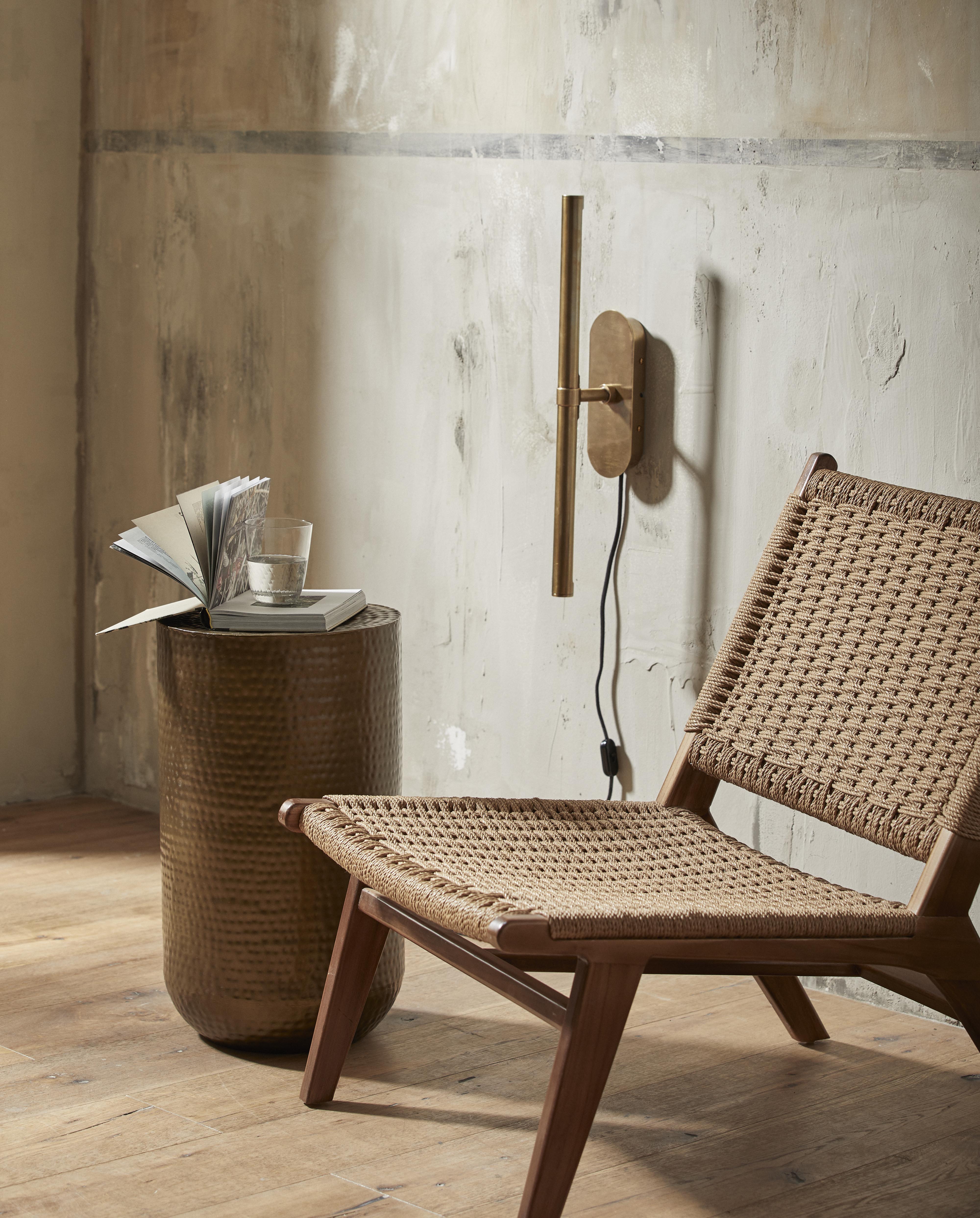 Sewa Side Table, Iron - Brass Finish, Nordal, bord