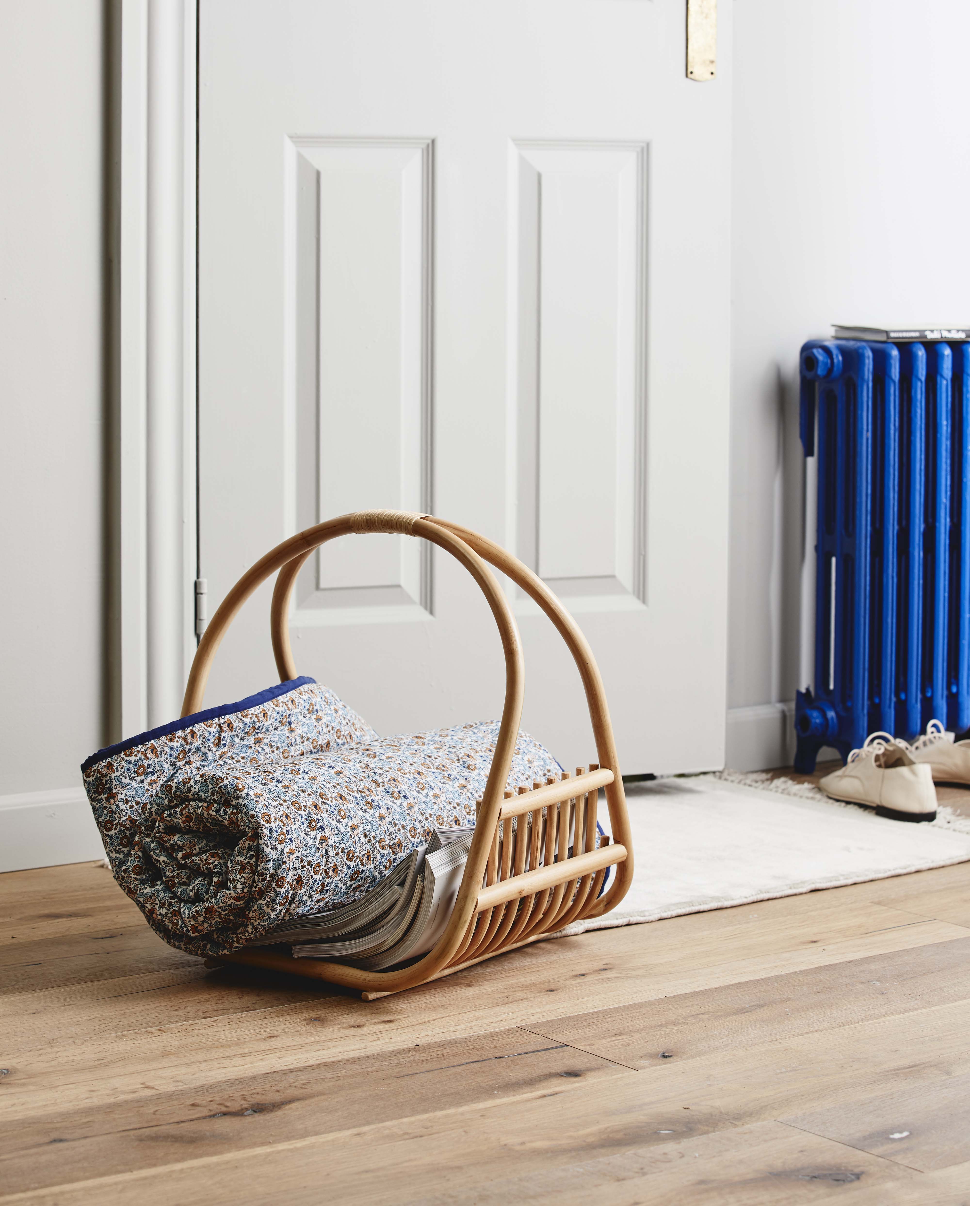 Roa Basket W/handle - Polished Rattan, Nordal, förvaring
