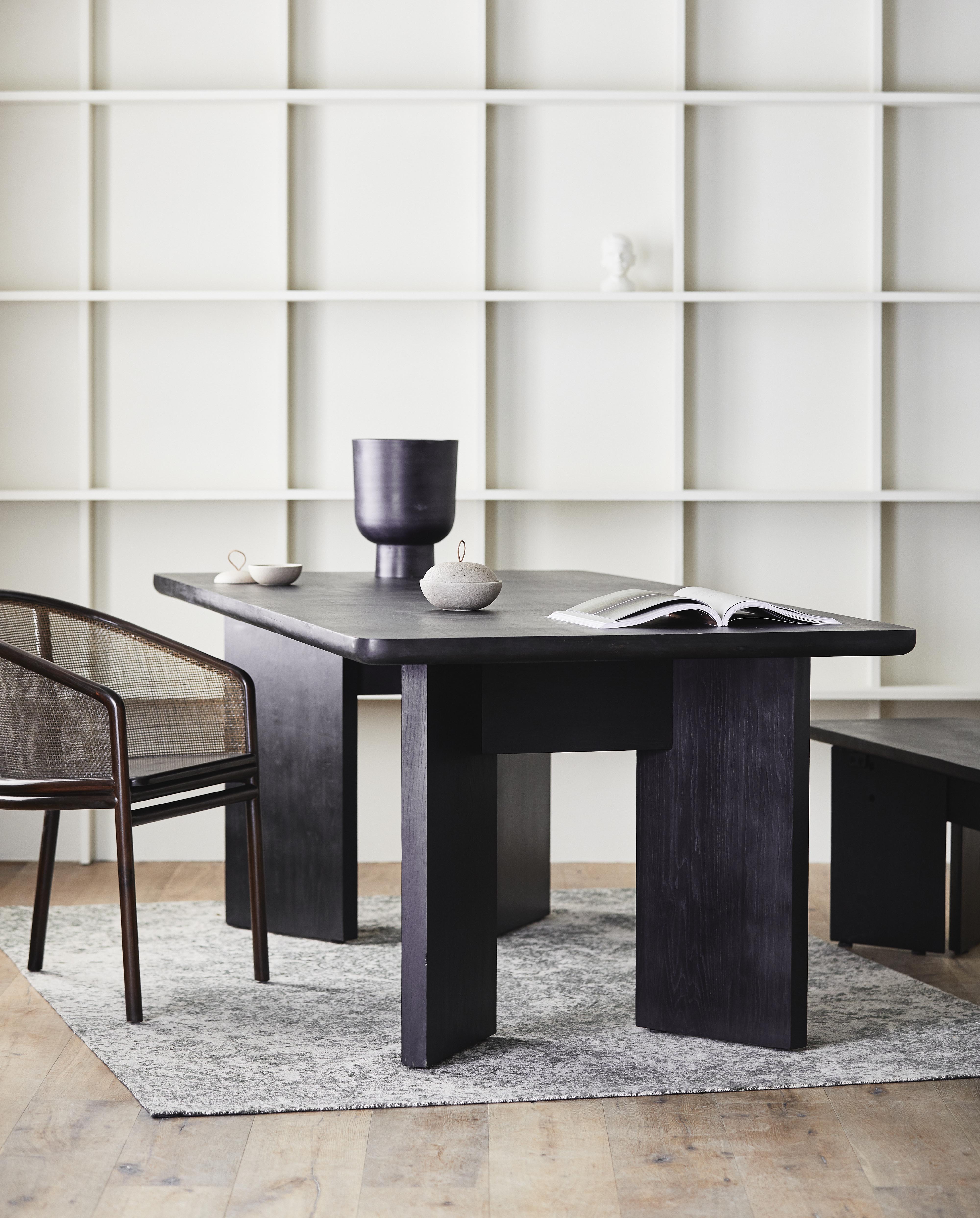 Tisza Table, Stained Oak Veneer, Nordal, bord