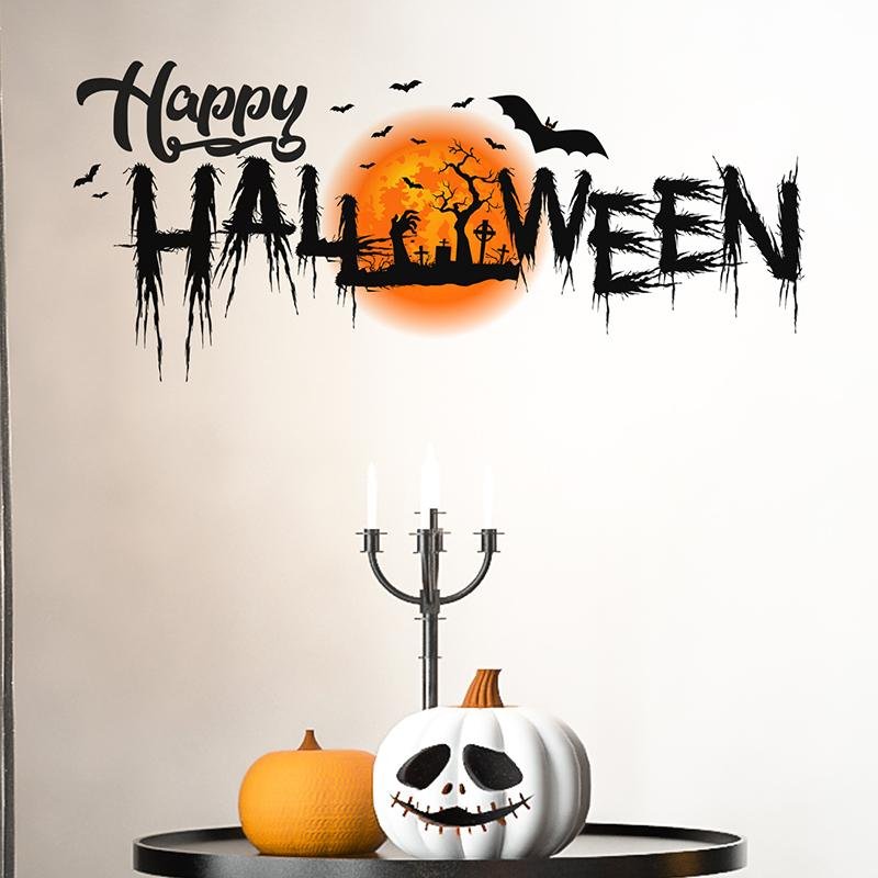 Halloween Party Poster With Horror Elements Full Moon, Flora Grossist, Barnrum