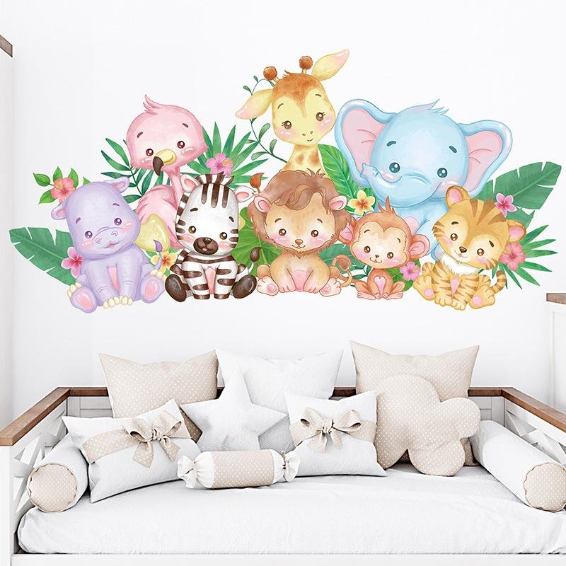 Children’s Bedroom Kindergarten Wall Decoration Stickers, Flora Grossist, Barnrum