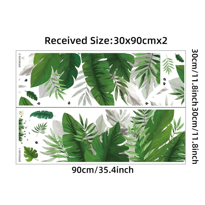 Tony Plate Green Plant Wallpaper For Living Room Interior Home Stickers, Flora Grossist, Barnrum