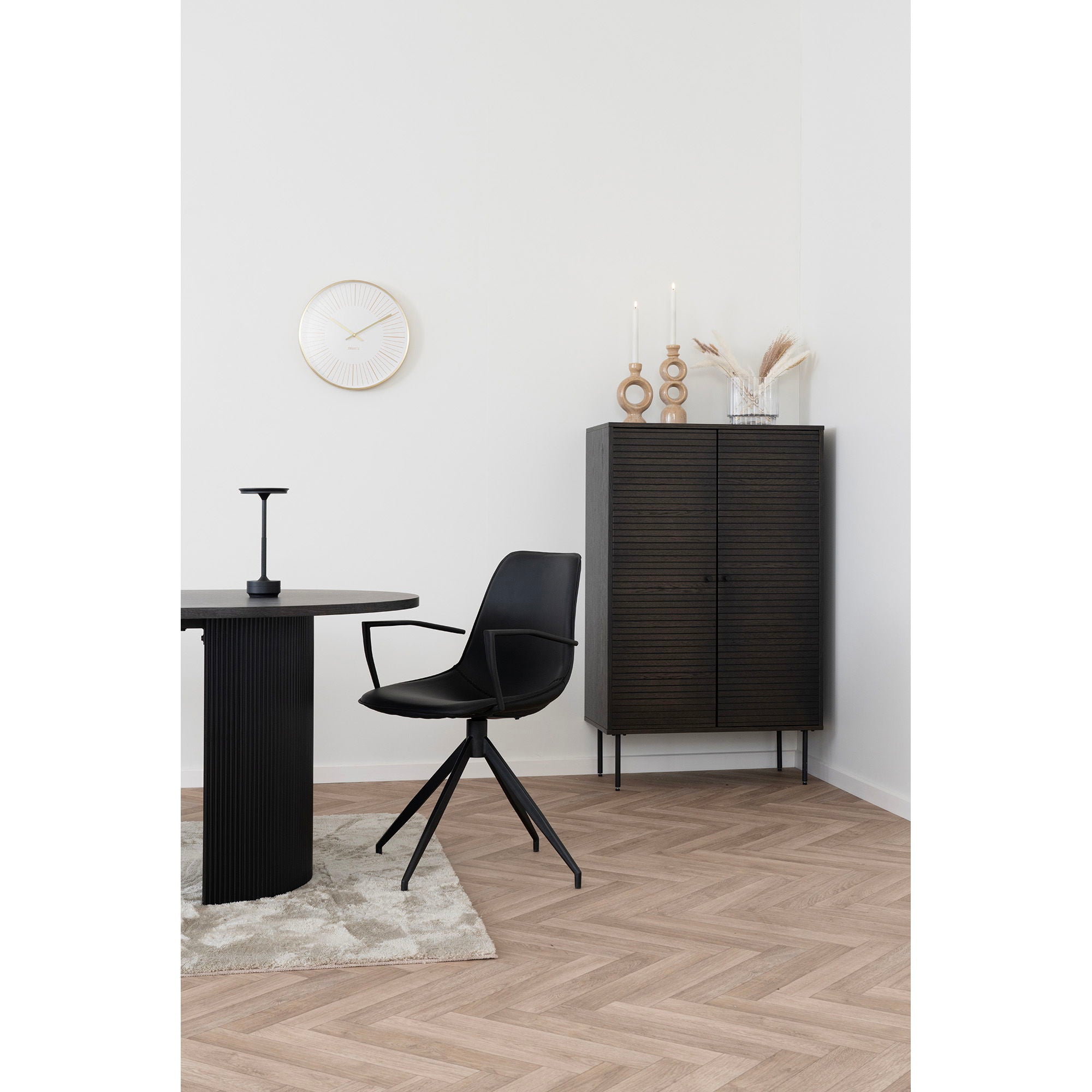 KYOTO Highboard, rökt ekfanér