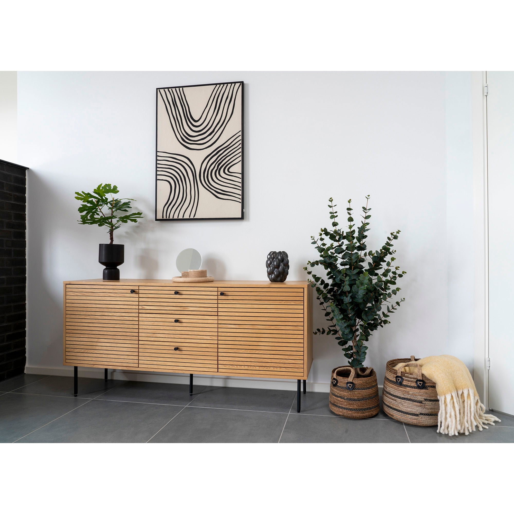 KYOTO Sideboard, ekfanér natur