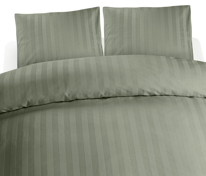 3-dels Set Satin Grön Dubbel, Borganäs of Sweden, påslakan