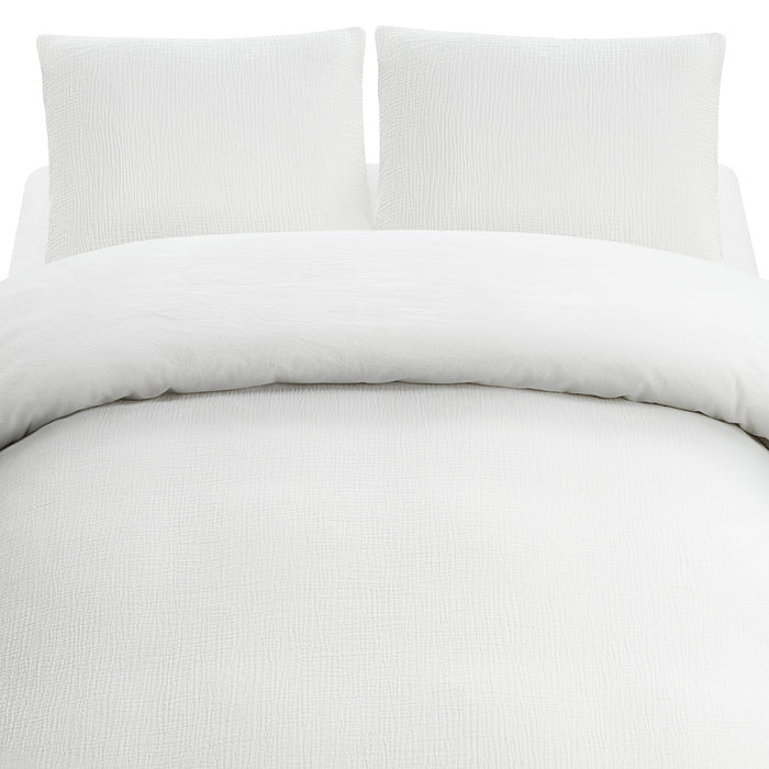 3-dels Set Rolling Vit Dubbel, Borganäs of Sweden, påslakan